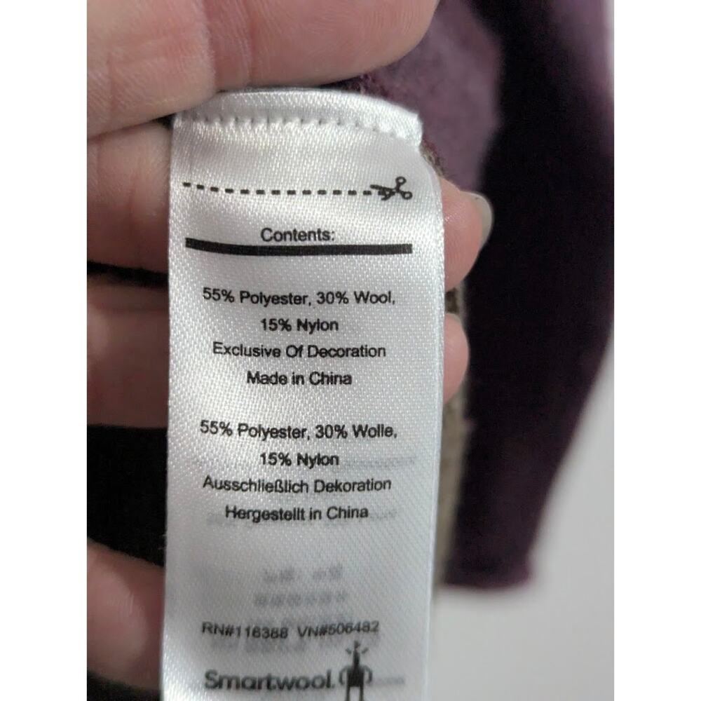 Smartwool Women's Merino Wool Blend Color Block Crewneck Long Sleeve Size S - Picture 3 of 5